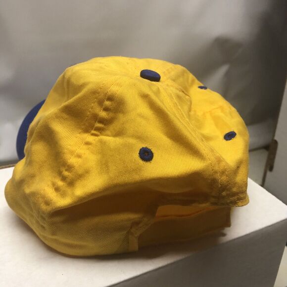 NAPA 75th Anniversary Mens Yellow Blue Adjustable H&L Strapback Hat Cap Baseball - Picture 11 of 11